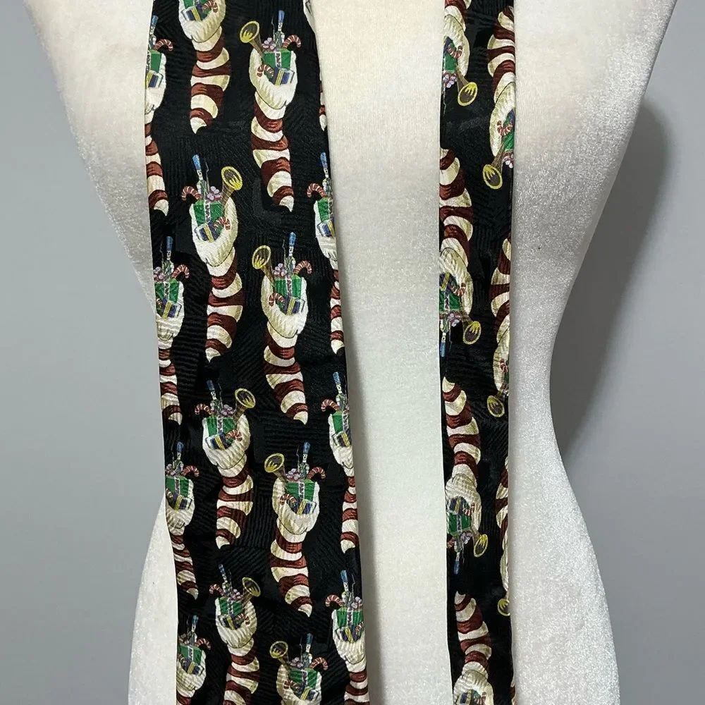 Hallmark Christmas stocking silk tie